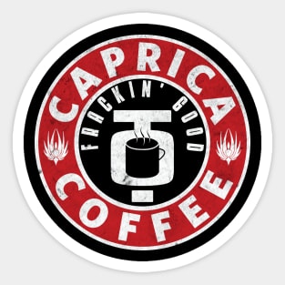 Caprica Coffee (red) Sticker